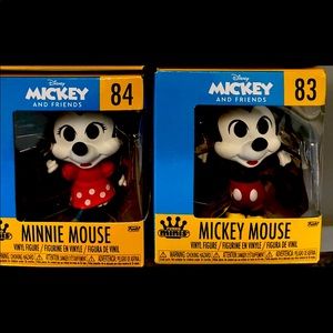 Mini Funko Pops Mickey and Minnie